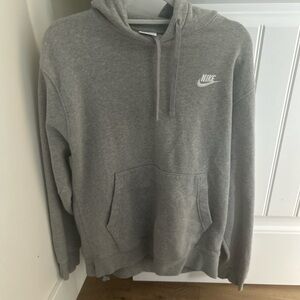 Nike Men's Heather Gray Pullover Hoodie